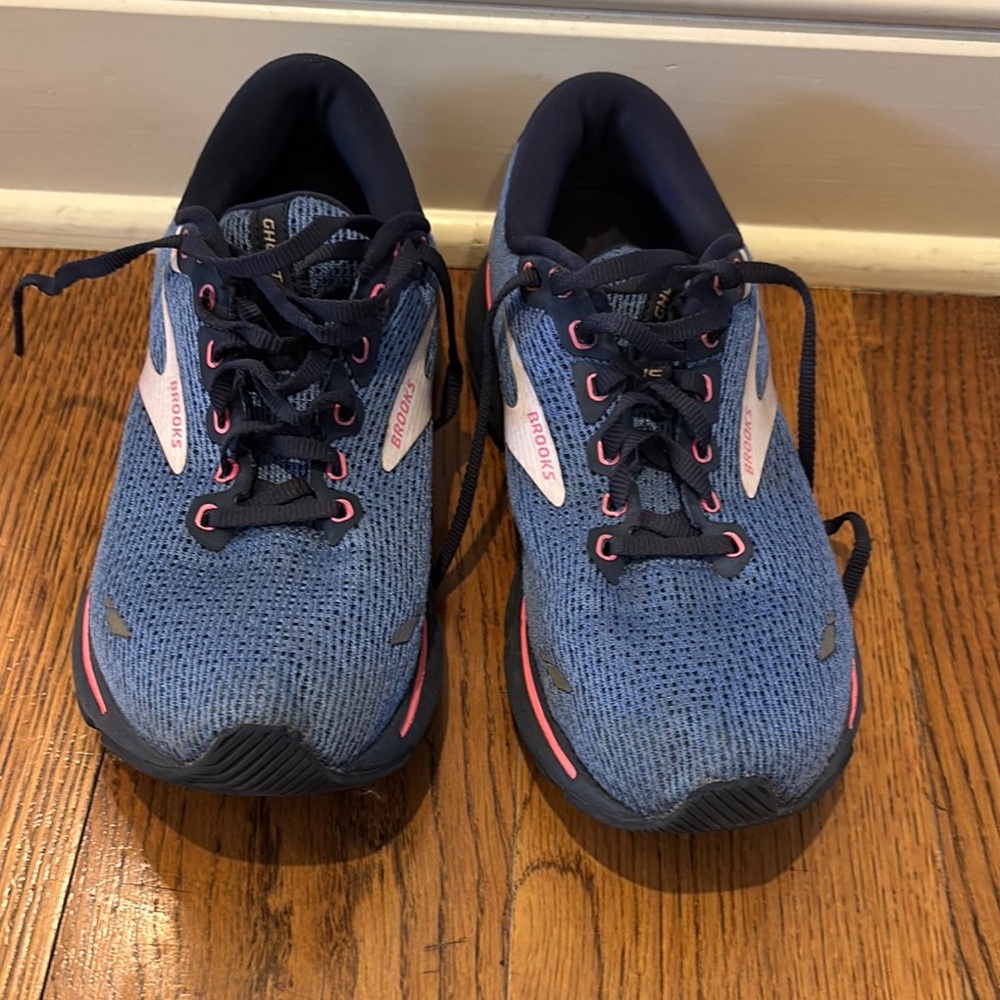 Women’s Brooks Ghost 15 Purple, Pink and Navy Running Shoes